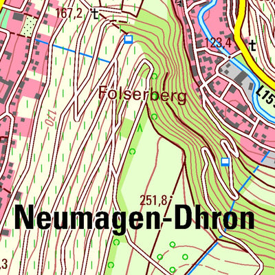 Landesamt für Vermessung und Geobasisinformationen Rheinland-Pfalz Neumagen-Dhron (1:25,000) digital map