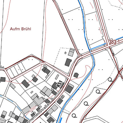 Landesamt für Vermessung und Geobasisinformationen Rheinland-Pfalz Niederkumbd (1:5,000) digital map