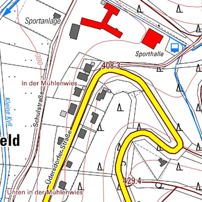 Landesamt für Vermessung und Geobasisinformationen Rheinland-Pfalz Niederstadtfeld 3 (1:5,000) digital map