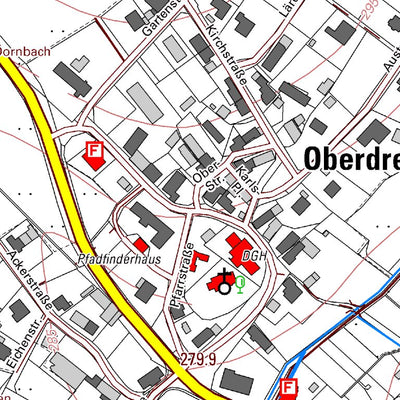 Landesamt für Vermessung und Geobasisinformationen Rheinland-Pfalz Oberdreis 1 (1:5,000) digital map