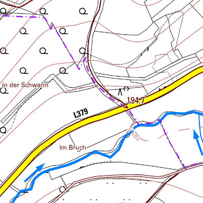 Landesamt für Vermessung und Geobasisinformationen Rheinland-Pfalz Obermoschel 2 (1:5,000) digital map