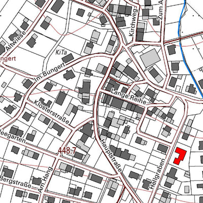 Landesamt für Vermessung und Geobasisinformationen Rheinland-Pfalz Osburg 4 (1:5,000) digital map