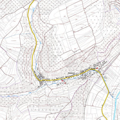 Landesamt für Vermessung und Geobasisinformationen Rheinland-Pfalz Raumbach (1:5,000) digital map