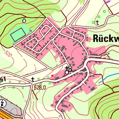 Landesamt für Vermessung und Geobasisinformationen Rheinland-Pfalz Rückweiler (1:25,000) digital map