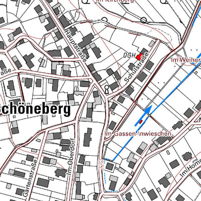 Landesamt für Vermessung und Geobasisinformationen Rheinland-Pfalz Schöneberg (1:5,000) digital map