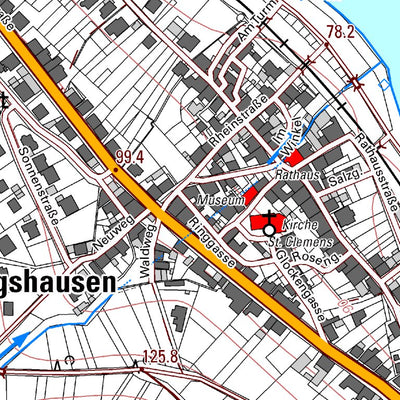 Landesamt für Vermessung und Geobasisinformationen Rheinland-Pfalz Trechtingshausen 3 (1:5,000) digital map