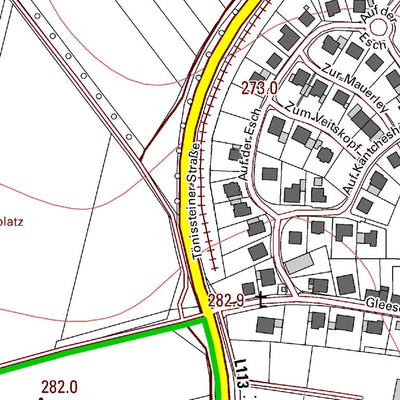 Landesamt für Vermessung und Geobasisinformationen Rheinland-Pfalz Wassenach (1:5,000) digital map
