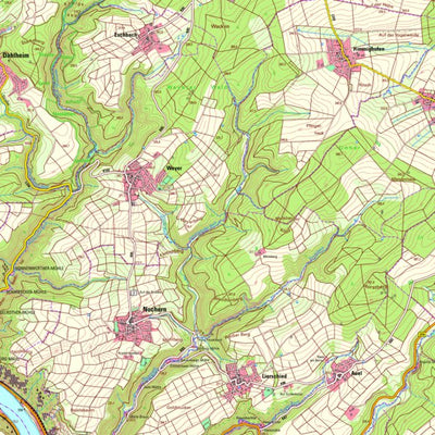 Landesamt für Vermessung und Geobasisinformationen Rheinland-Pfalz Weyer (1:25,000) digital map