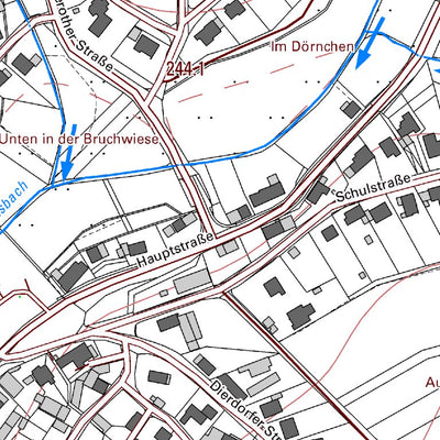 Landesamt für Vermessung und Geobasisinformationen Rheinland-Pfalz Woldert (1:5,000) digital map