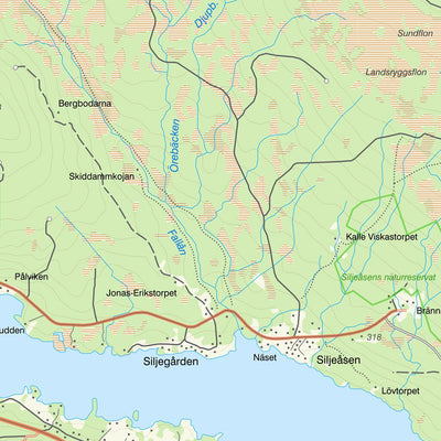 Lantmäteriet Alanäs digital map