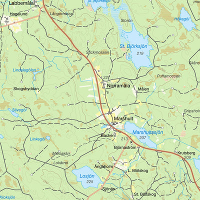 Lantmäteriet Älghult digital map
