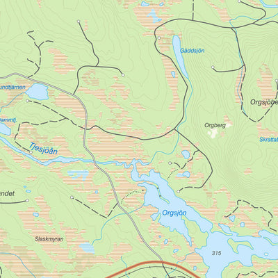 Lantmäteriet Åsele digital map
