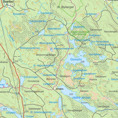 Lantmäteriet Bollnäs digital map