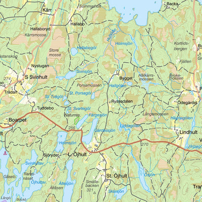 Lantmäteriet Byarum digital map