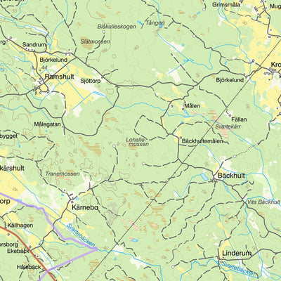 Lantmäteriet Döderhult digital map