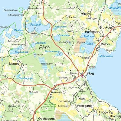 Lantmäteriet Fårö 1 digital map