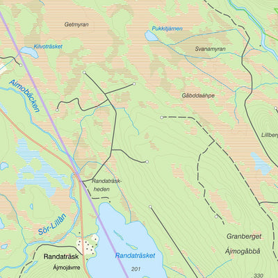 Lantmäteriet Gällivare 2 digital map