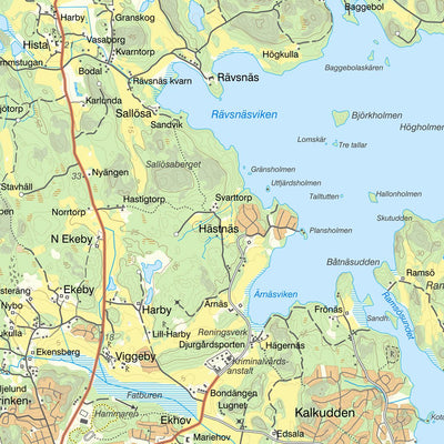 Lantmäteriet Gåsinge-Dillnäs digital map