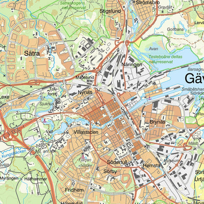 Lantmäteriet Gävle digital map