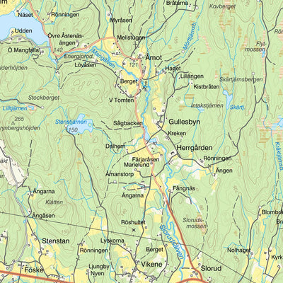 Lantmäteriet Gunnarskog digital map