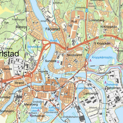 Lantmäteriet Hammarö digital map