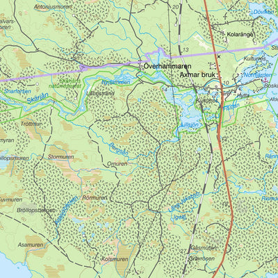 Lantmäteriet Hamrånge 1 digital map