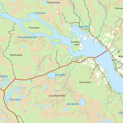 Lantmäteriet Kiruna 1 digital map