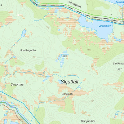 Lantmäteriet Kiruna 4 digital map