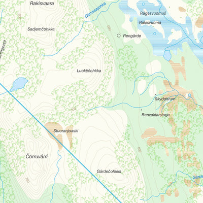 Lantmäteriet Kiruna 5 digital map