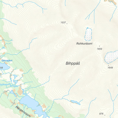 Lantmäteriet Kiruna 8 digital map
