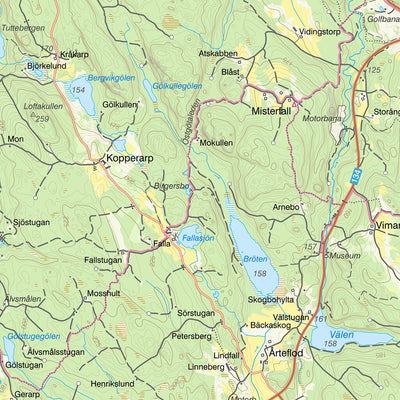Lantmäteriet Kisa, Sweden digital map