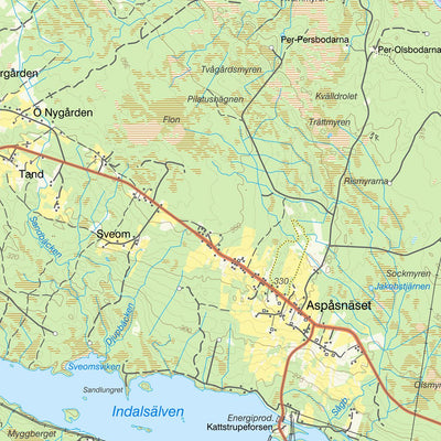 Lantmäteriet Lit, Sweden digital map