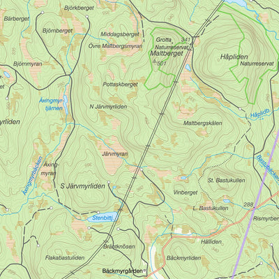Lantmäteriet Lycksele 1 digital map