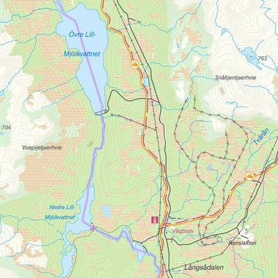 Lantmäteriet Offerdal digital map