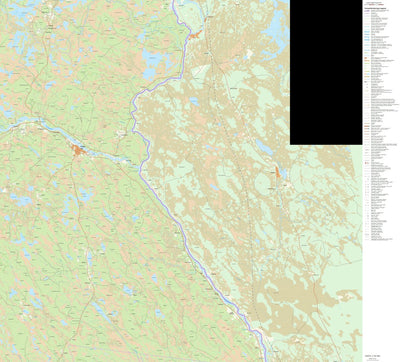 Lantmäteriet Pajala 1 digital map