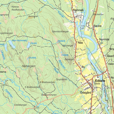Lantmäteriet Ragunda digital map