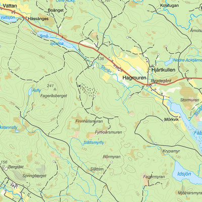 Lantmäteriet Svärdsjö digital map