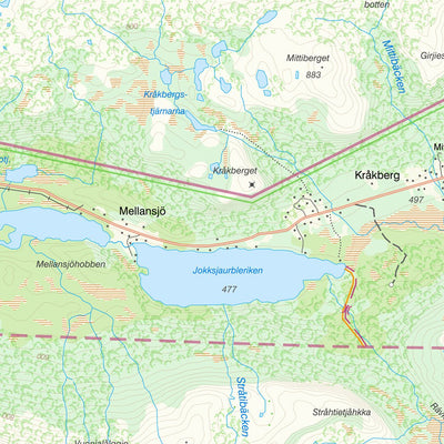 Lantmäteriet Tärna 1 digital map