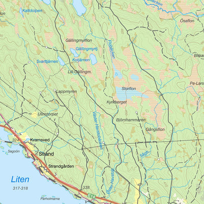 Lantmäteriet Undersåker digital map