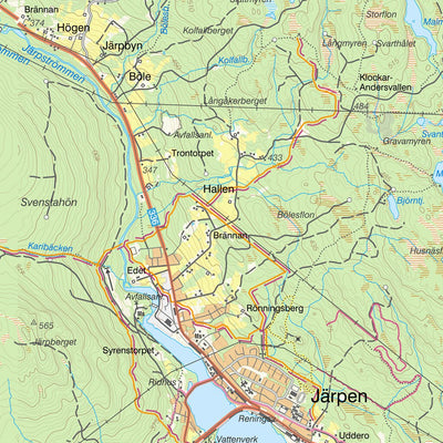 Lantmäteriet Undersåker digital map