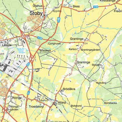 Lantmäteriet Vittsjö digital map