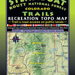 Latitude 40° maps Steamboat-Routt National Forest Trails Map 2nd Ed. bundle