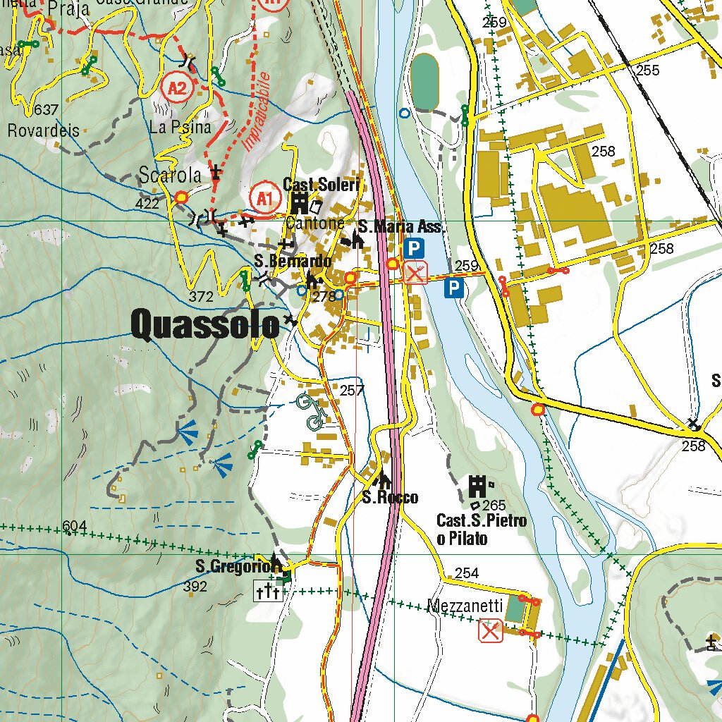 Dora Baltea Canavesana, Laghi d'Ivrea 1:25.000 Map by L'ESCURSIONISTA s ...