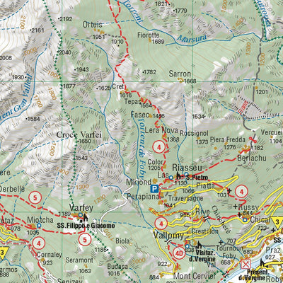 Basse valli d'Ayas e del Lys 1:25.000 Preview 3