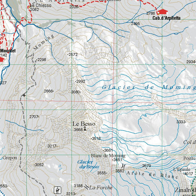 Tour du Cervin (Giro del Cervino) 1:50.000 Preview 2