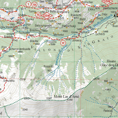 Valle del Lys Sud MTB map Preview 2