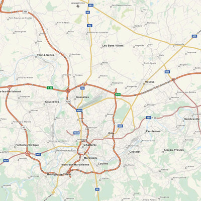 Lokalen Kartographie Belgium [Belgique] and Luxembourg Road Map bundle exclusive