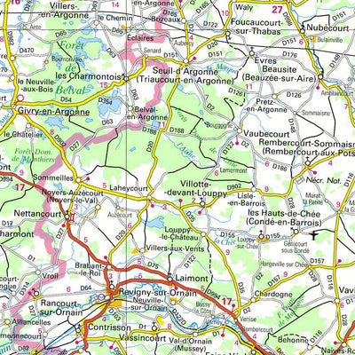 Lokalen Kartographie France Road Map - North East - 1:250 000 bundle exclusive
