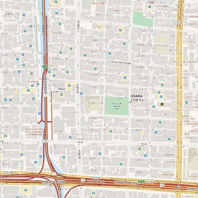 Lokalen Kartographie Japan [32/42] Osaka 大阪市 Center Street Map bundle exclusive