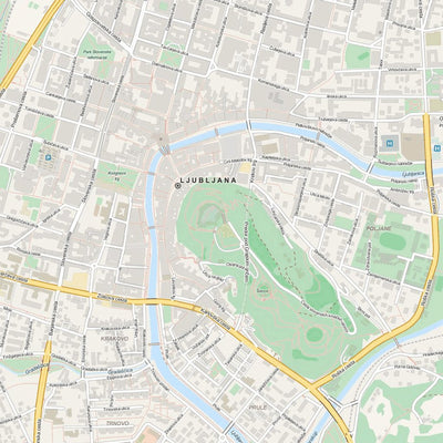 Lokalen Kartographie Ljubljana and Surroundings Map bundle exclusive